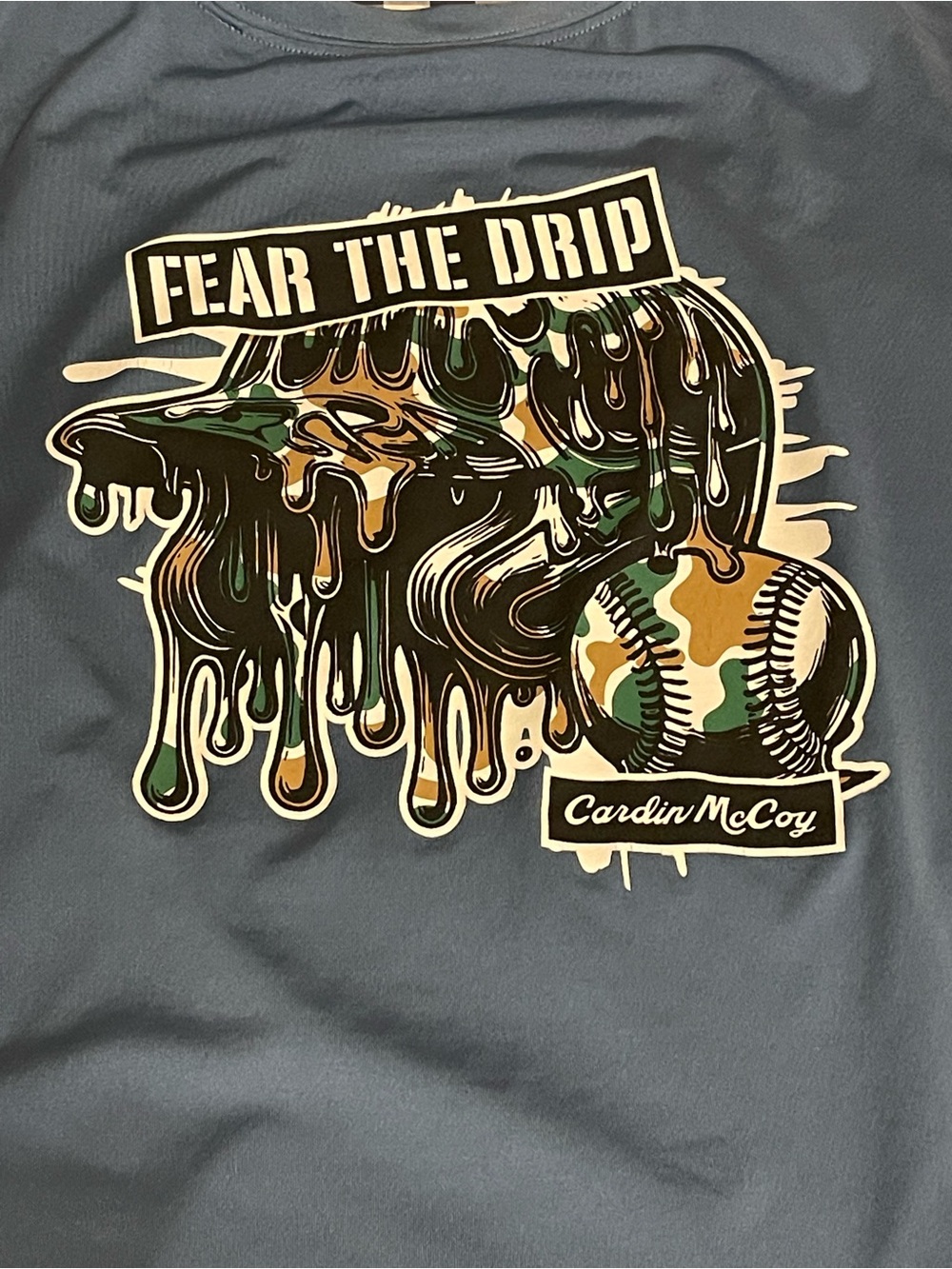 Boy’s 'Fear The Drip' Graphic T-Shirt in Slate Blue